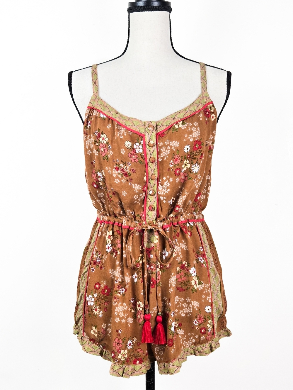 💜🦋LAST🦋 NWT Tulle and Batiste Joanna Playsuit, Terracotta, Size Large